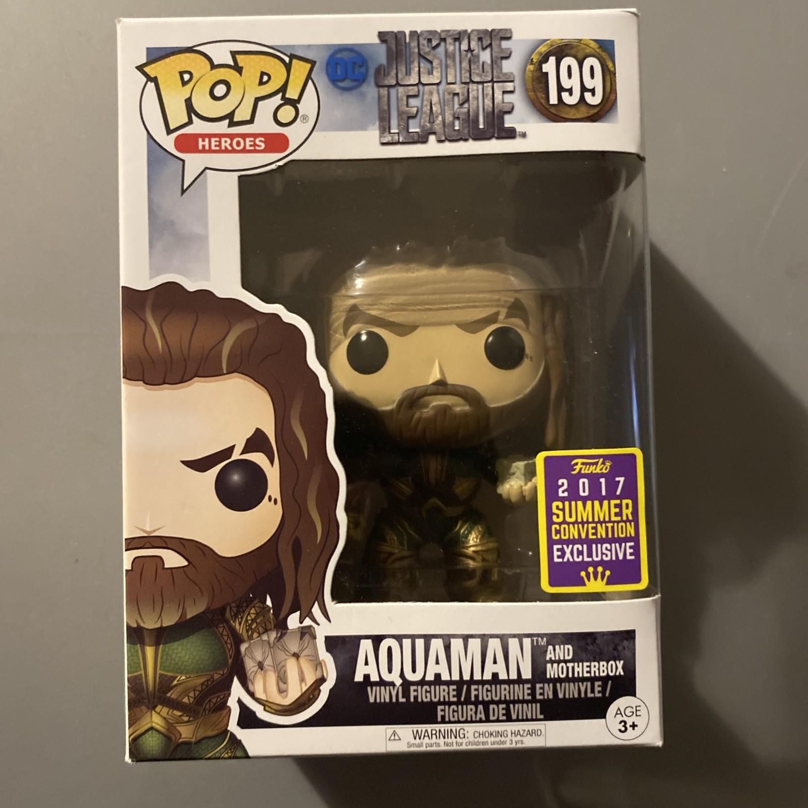 Funko POP Aquaman And Motherbox Justice League Limited Edition #199