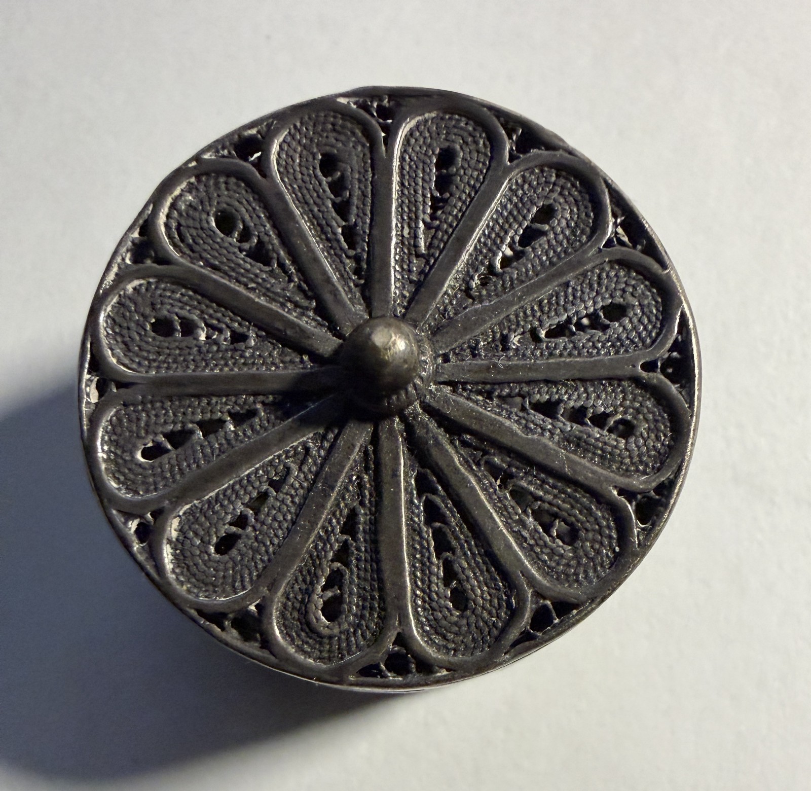 925 STERLING SILVER SPICE BOX SILVER BESAMIM FILIGREE