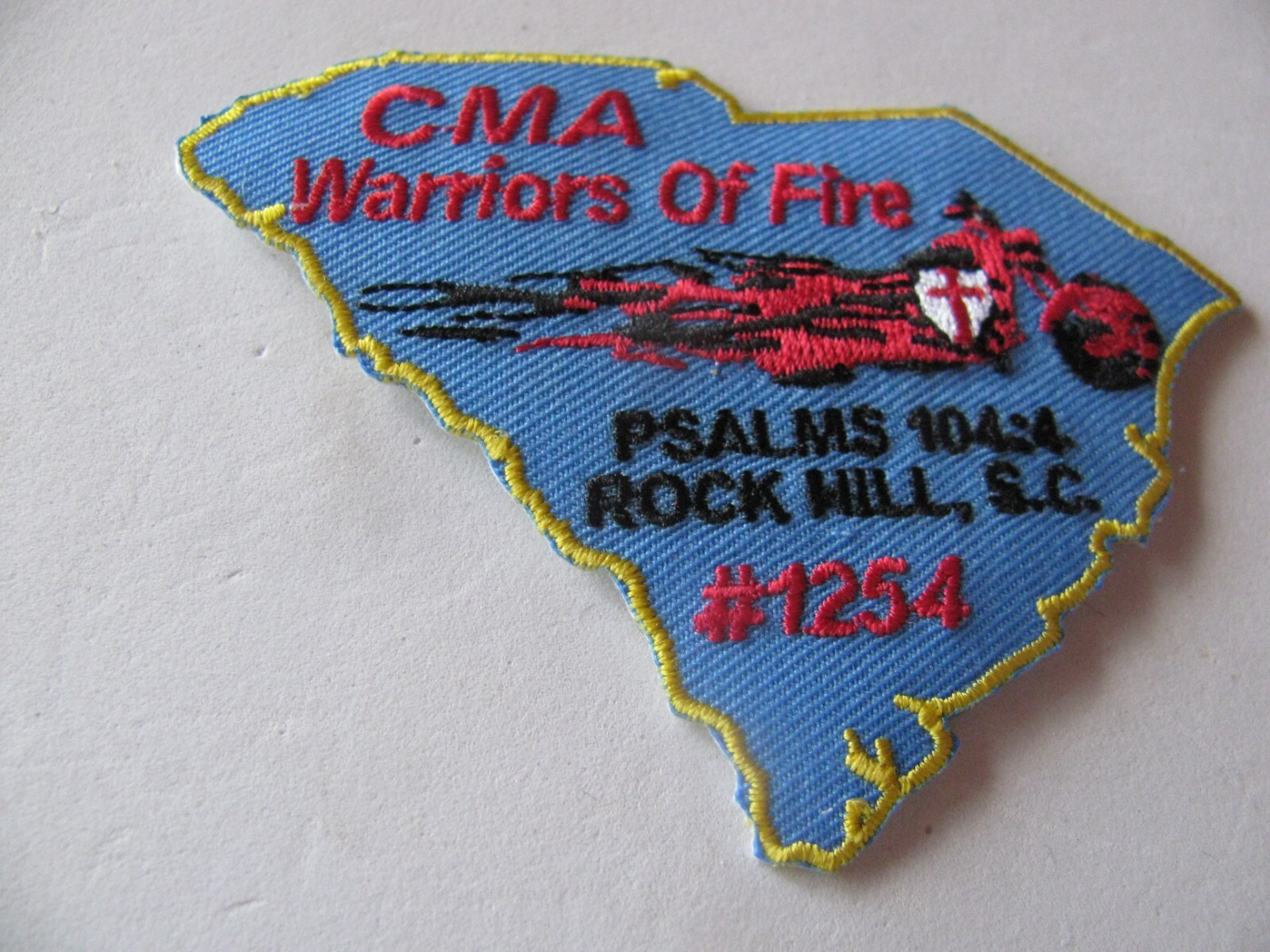 Motorcycle Patch  CMA Warriors of Fire Rock Hill SC 3\