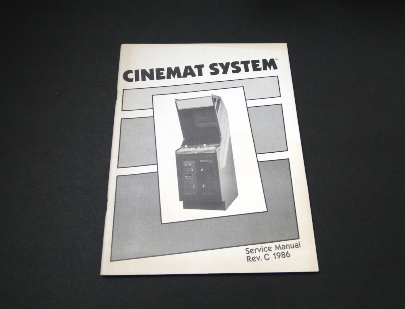Vintage 1986 Cinematronics - Cinemat System Service Manual