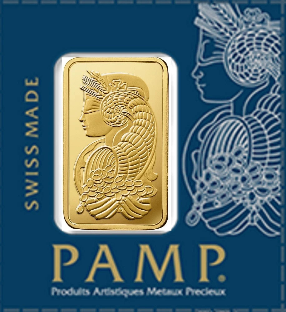 1 Gram Gold Bar - PAMP Suisse Multigram .9999 Fine Gold Fortuna Bar - IN STOCK