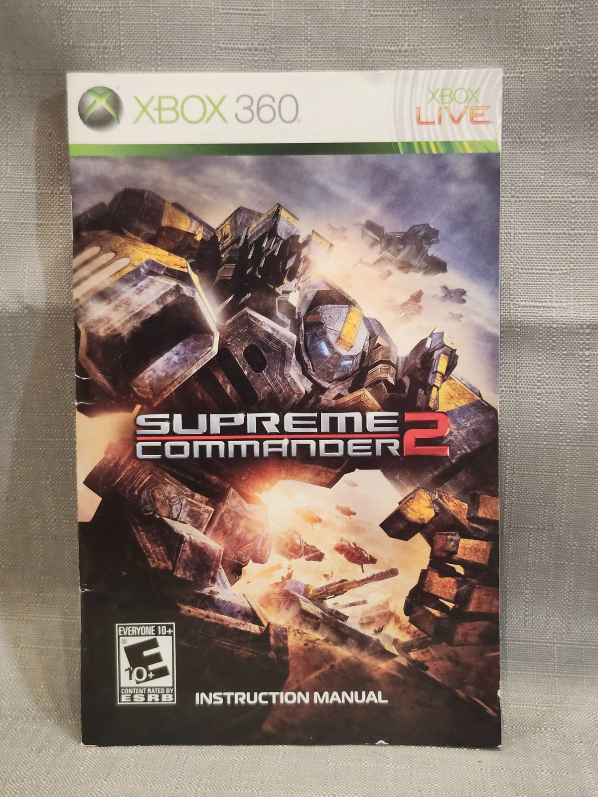 Xbox 360 Supreme Commander 2 User Manual INSTRUCTION BOOKLET ONLY