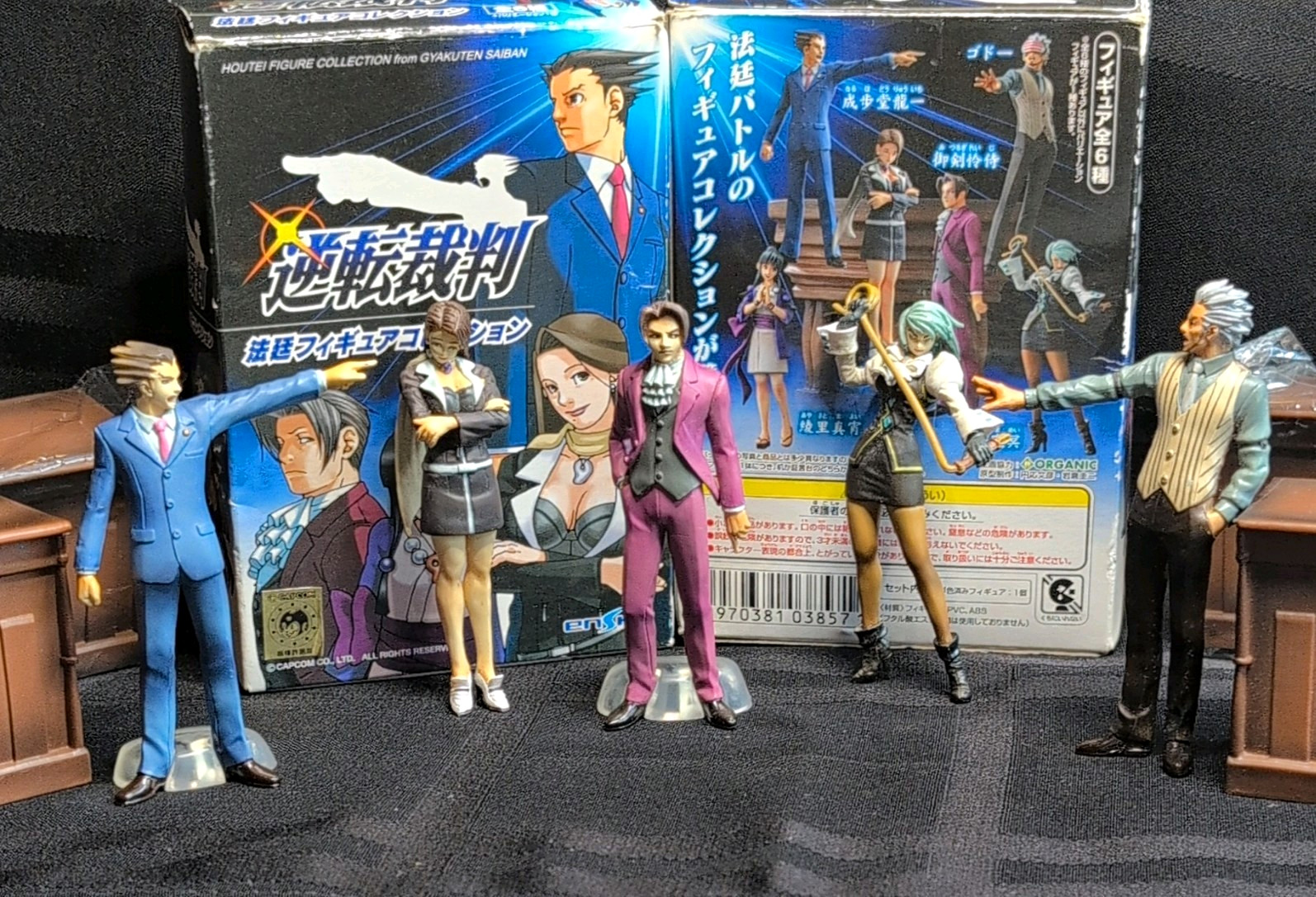 Capcom Ensky Phoenix Wright Ace Attorney Trading Figure Partial Set RARE