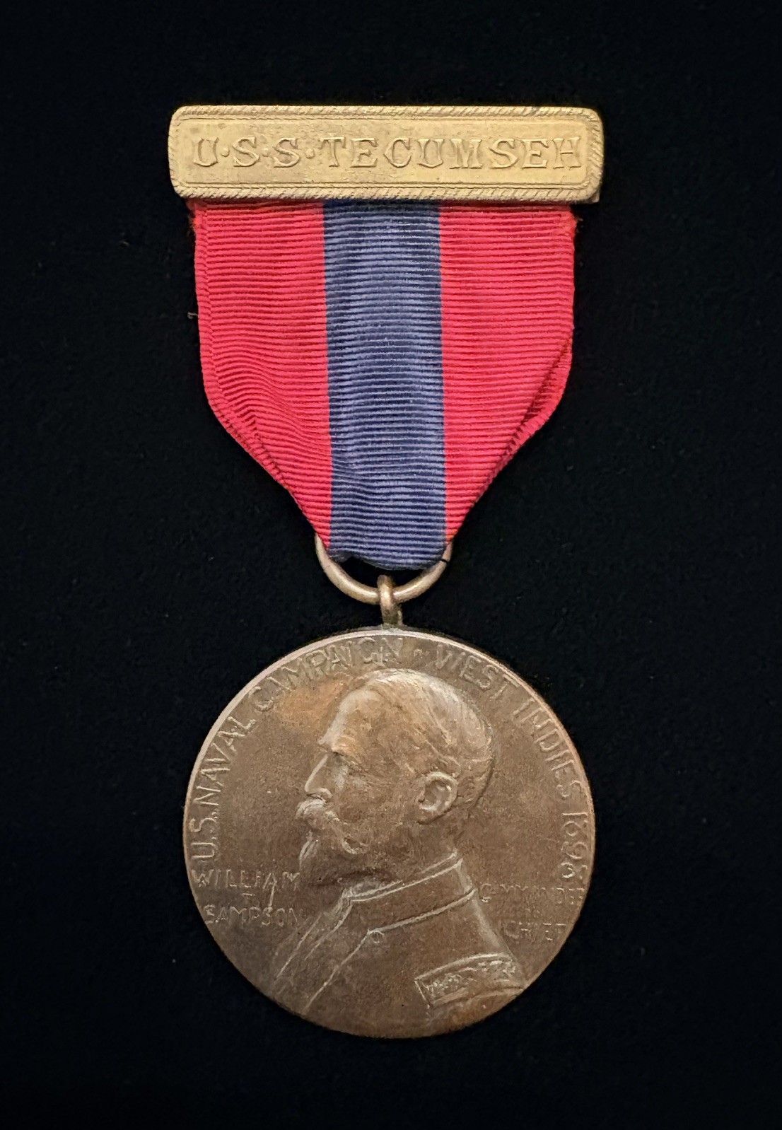 USS TECUMSEH SAMPSON MEDAL - VERY RARE - TUG CREW OF 15 SAILORS
