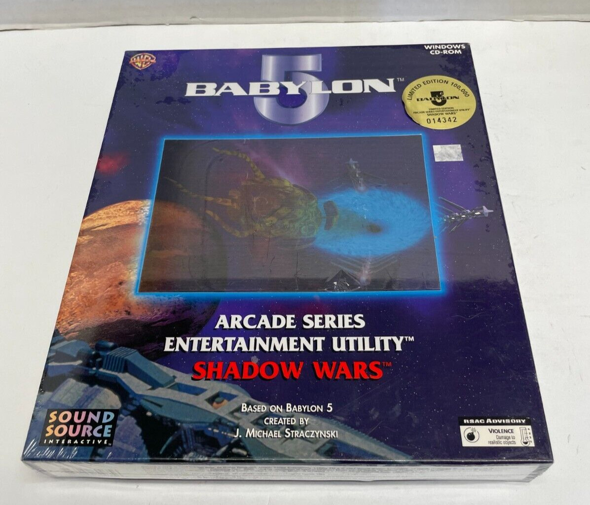 BABYLON 5 Arcade Series Entertainment Utility SHADOW WARS Windows CD-ROM 1997