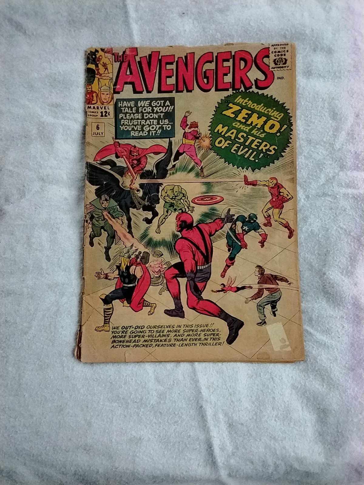 Avengers #6 1964 1st full app. Baron Zemo