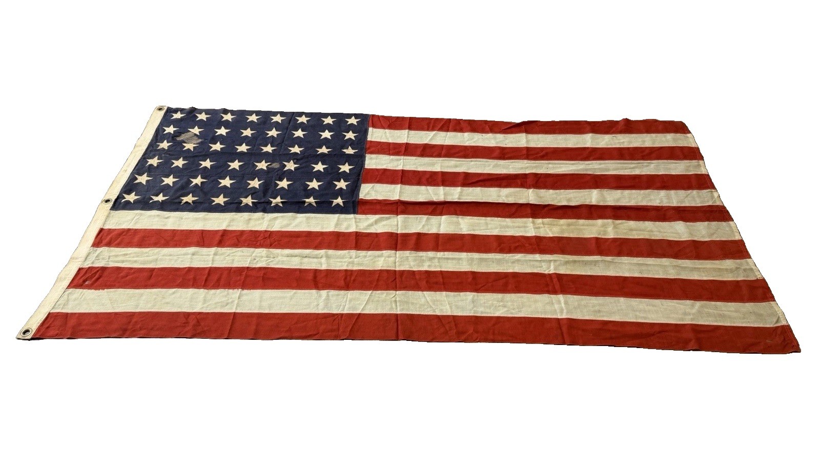 Authentic WW1 48 Star American Burial Flag - KIA Sergeant William Ostrander