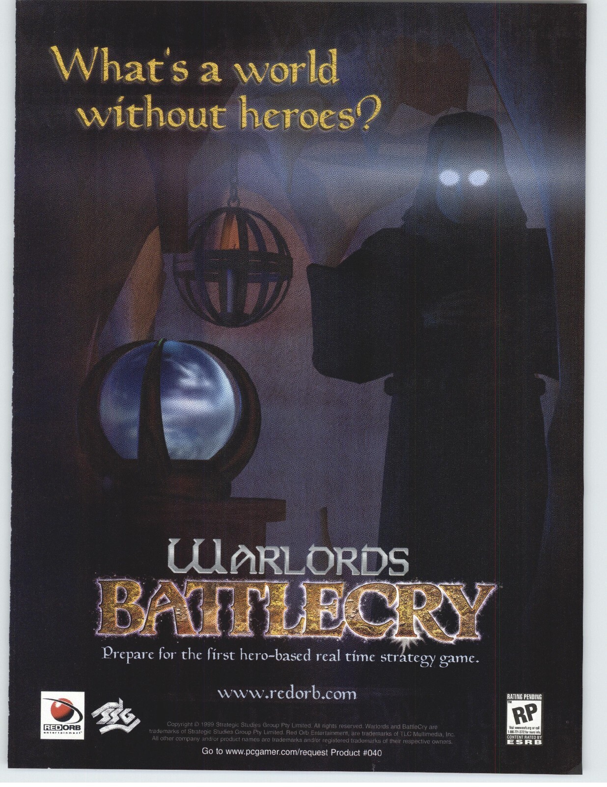Warlords Battlecry PC 1999 Vintage Game Print Ad/Poster Official Big Box Art