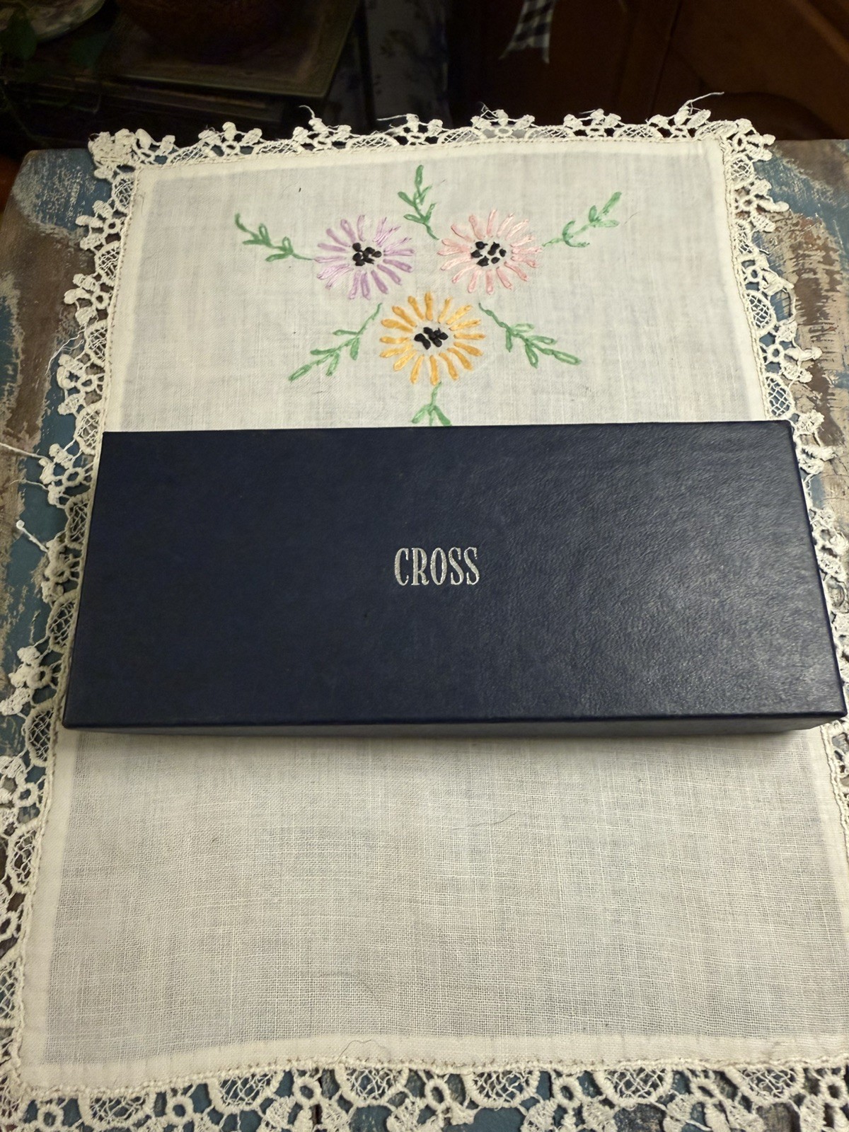  Vtg 1978 Cross 3501 Century Chrome Ballpoint Pen and Pencil Set w/Box  