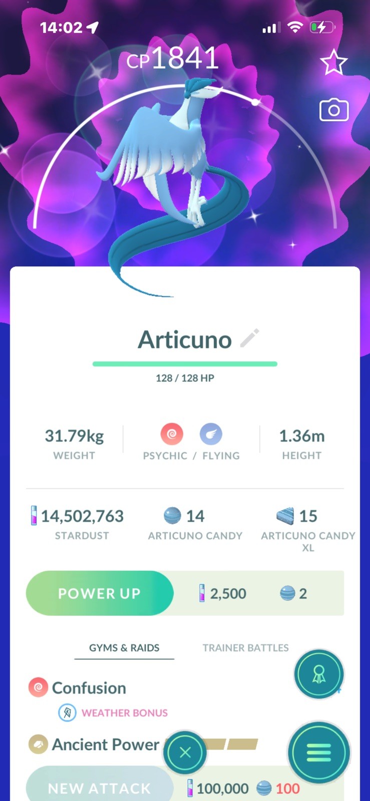 Pokemon Go Legendary shiny Galerian Articuno 