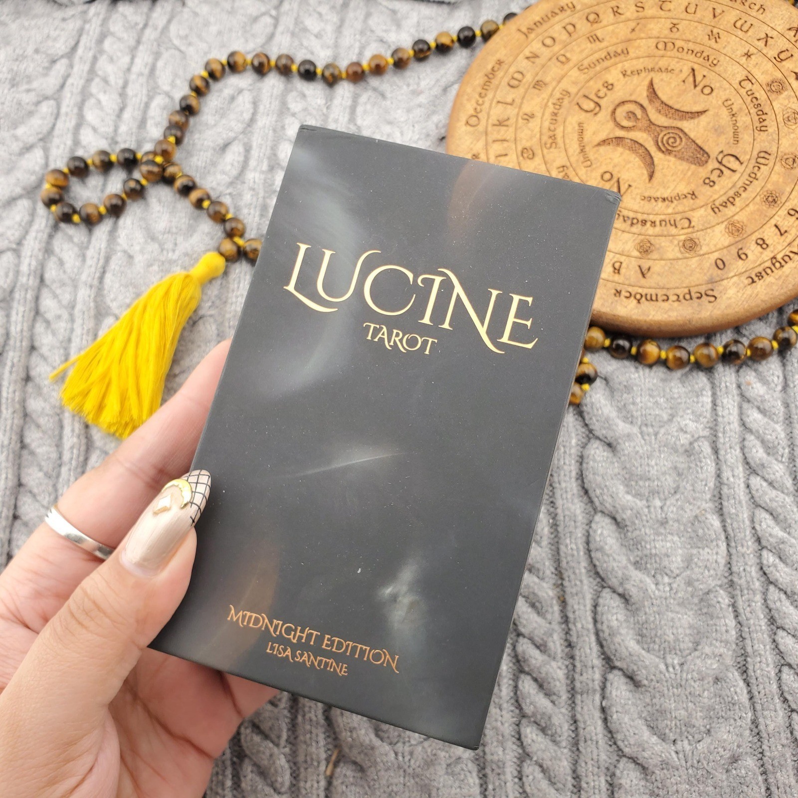 Lucine Tarot Cards 78 Card Complete Deck Midnight Edition 2021 Lisa Santine