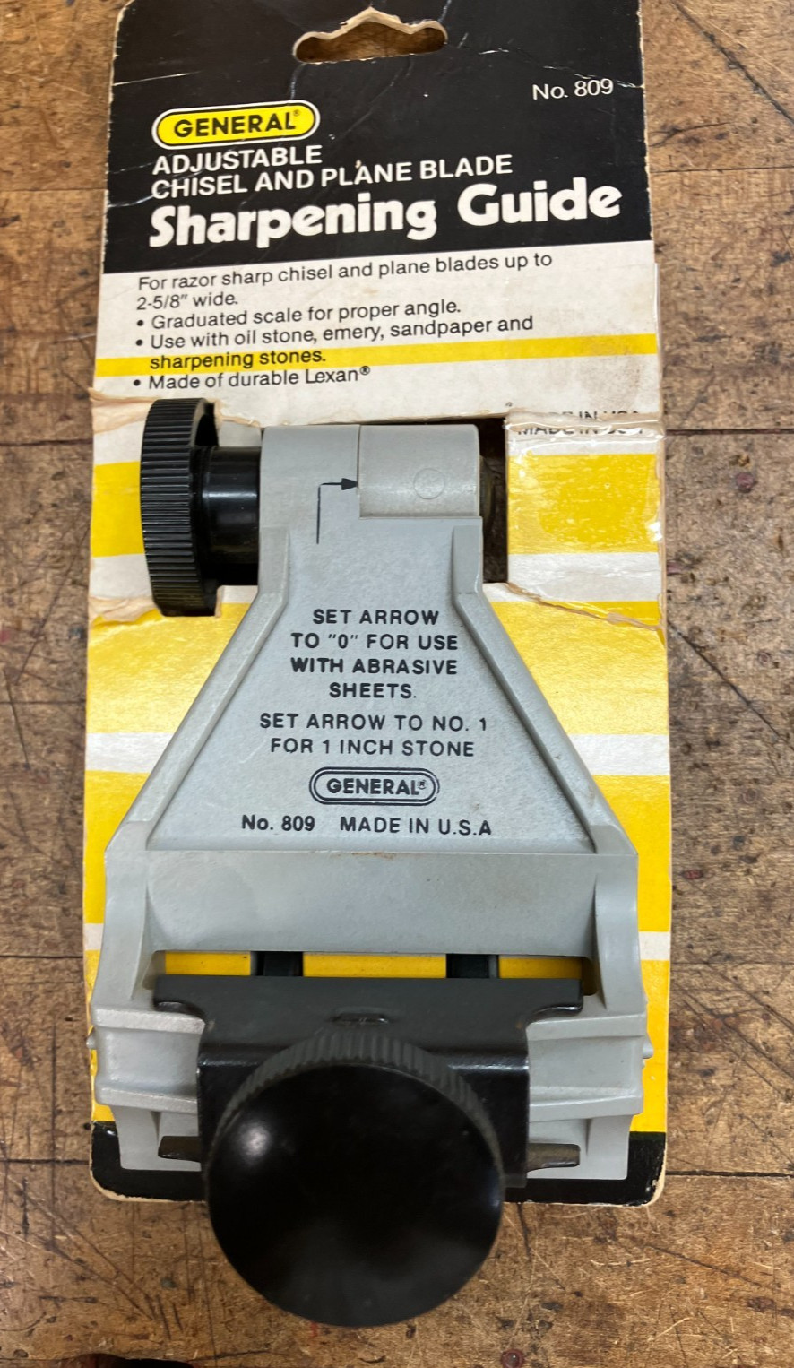 NOS 1991 General Tools 809 Chisel and Plane Sharpener