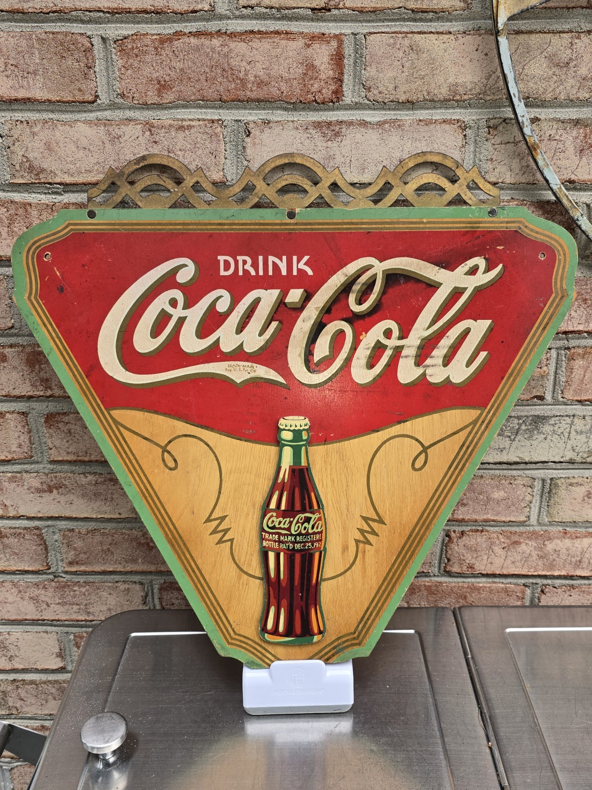 1930s Kay Display Wooden Coca Cola sign.