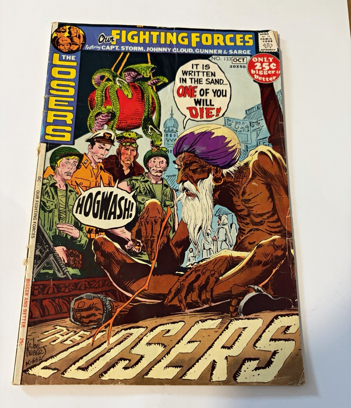Our Fighting Forces #133 (DC Comics Oct 1971) Joe Kubert Kanigher Losers