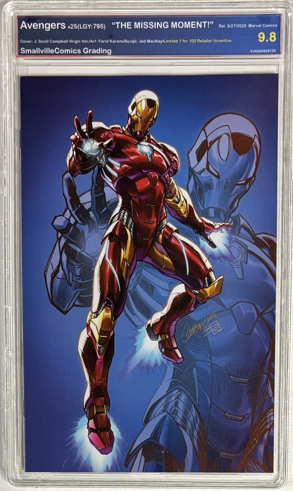 Avengers #29 Campbell Variant Graded 9.8 With New Label