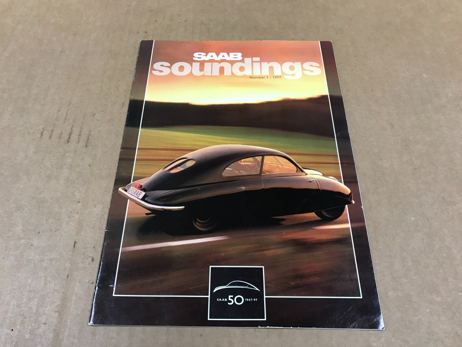 Vintage 1997 Saab Soundings Magazine - Issue #1 - 50th Anniversary