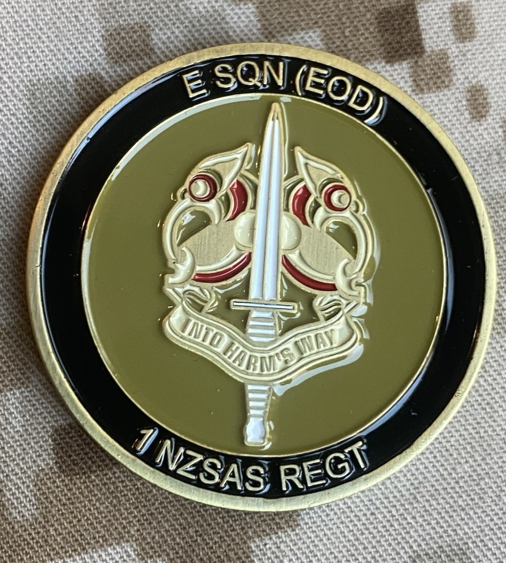 TIER 1 SAS E SQN EOD 1 NZSAS REGT Special Forces New Zealand Challenge Coin CIA