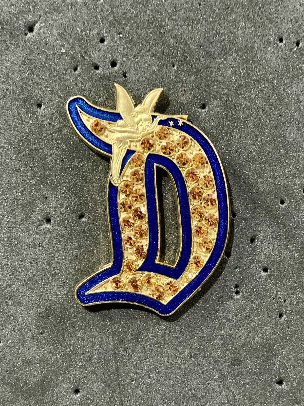 Tinker Bell D Pin AP Gemstone Jeweled Artist Proof Gothic D 2006 Pixie Dust