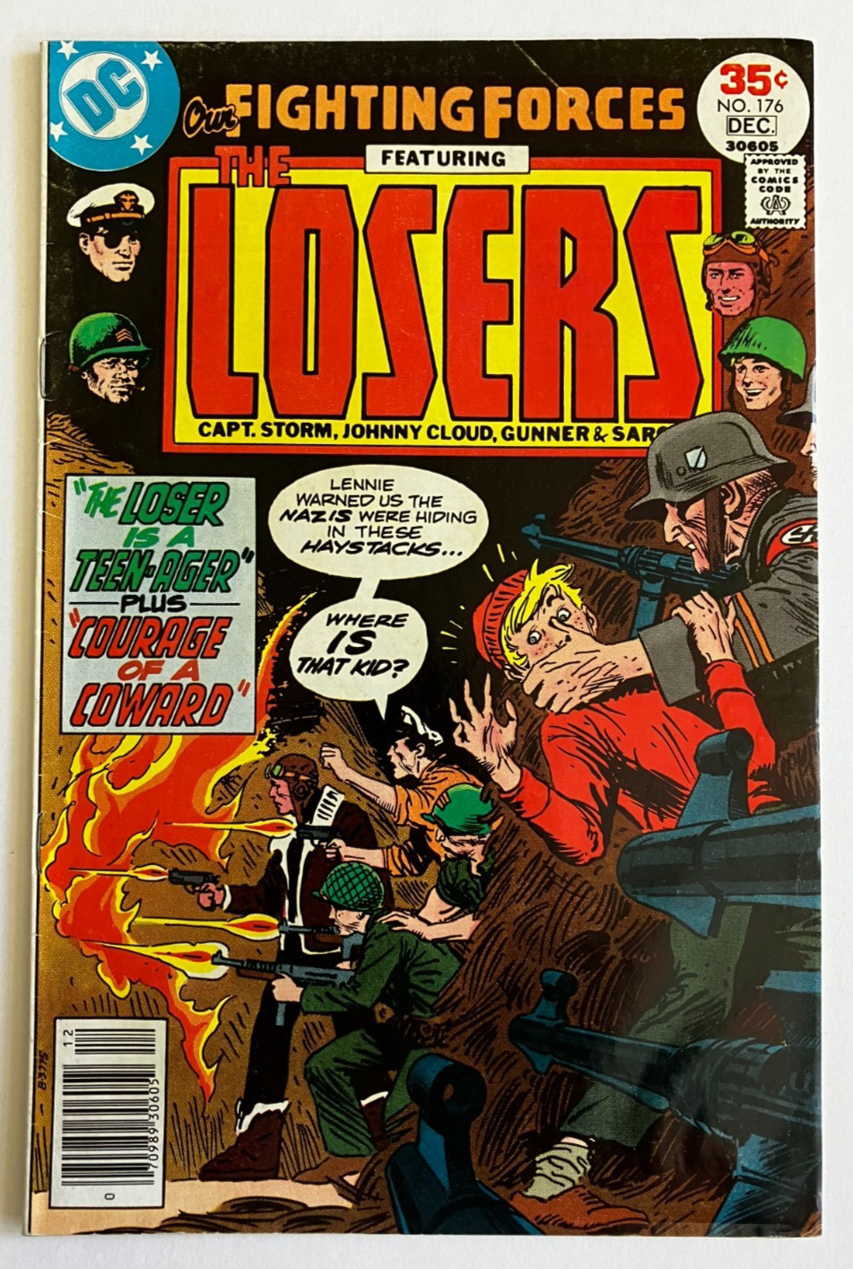 Our Fighting Forces #176 Dec 1977 DC Bronze War| Joe KUBERT Cover | Bob KANIGHER