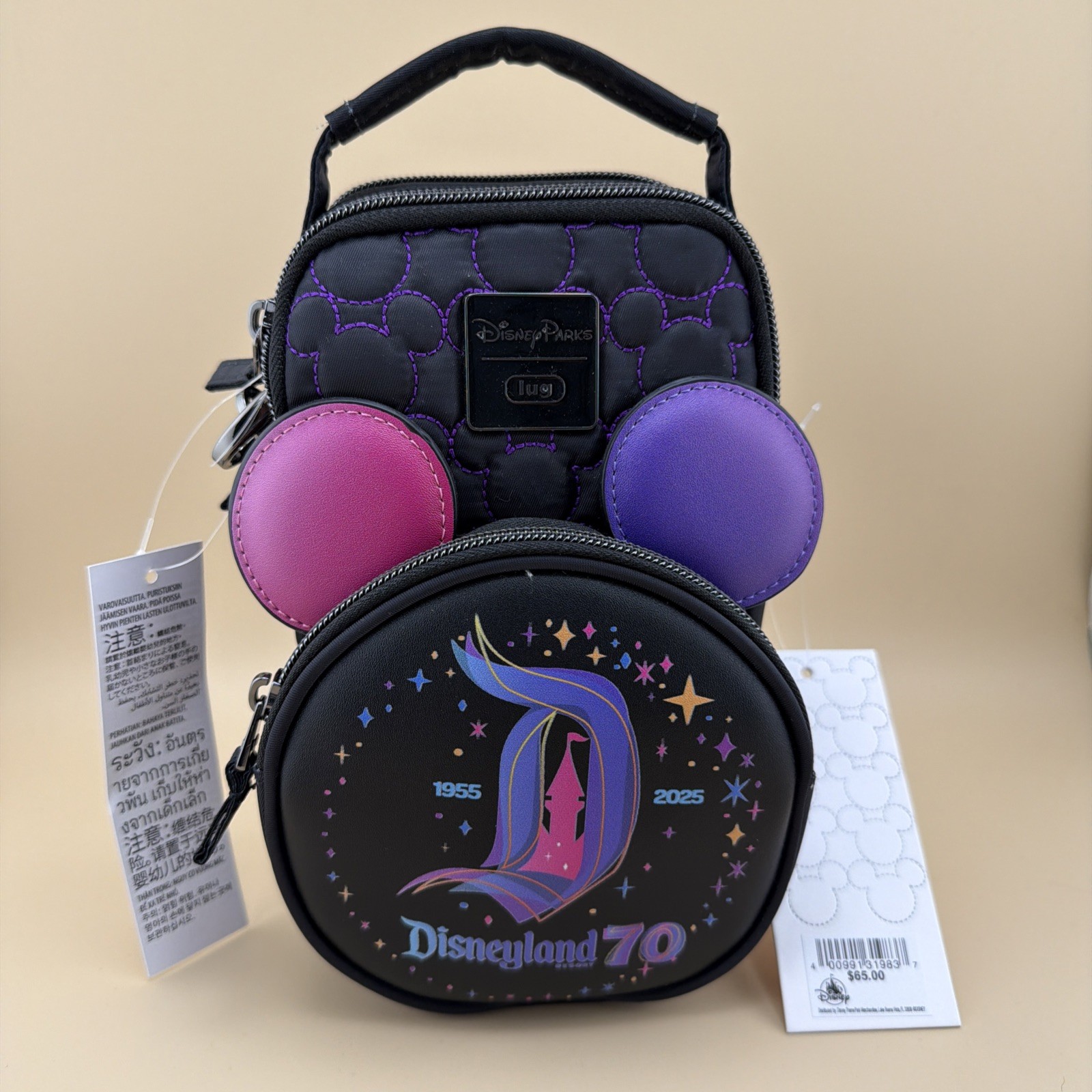 Lug Disneyland 70th Anniversary Crossbody Bag NWT