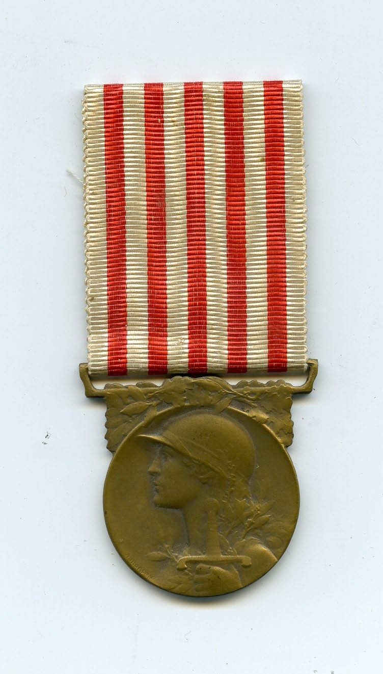 Complete WWI FRANCE French GREAT WAR COMMEMORATIVE Medal with Hanger