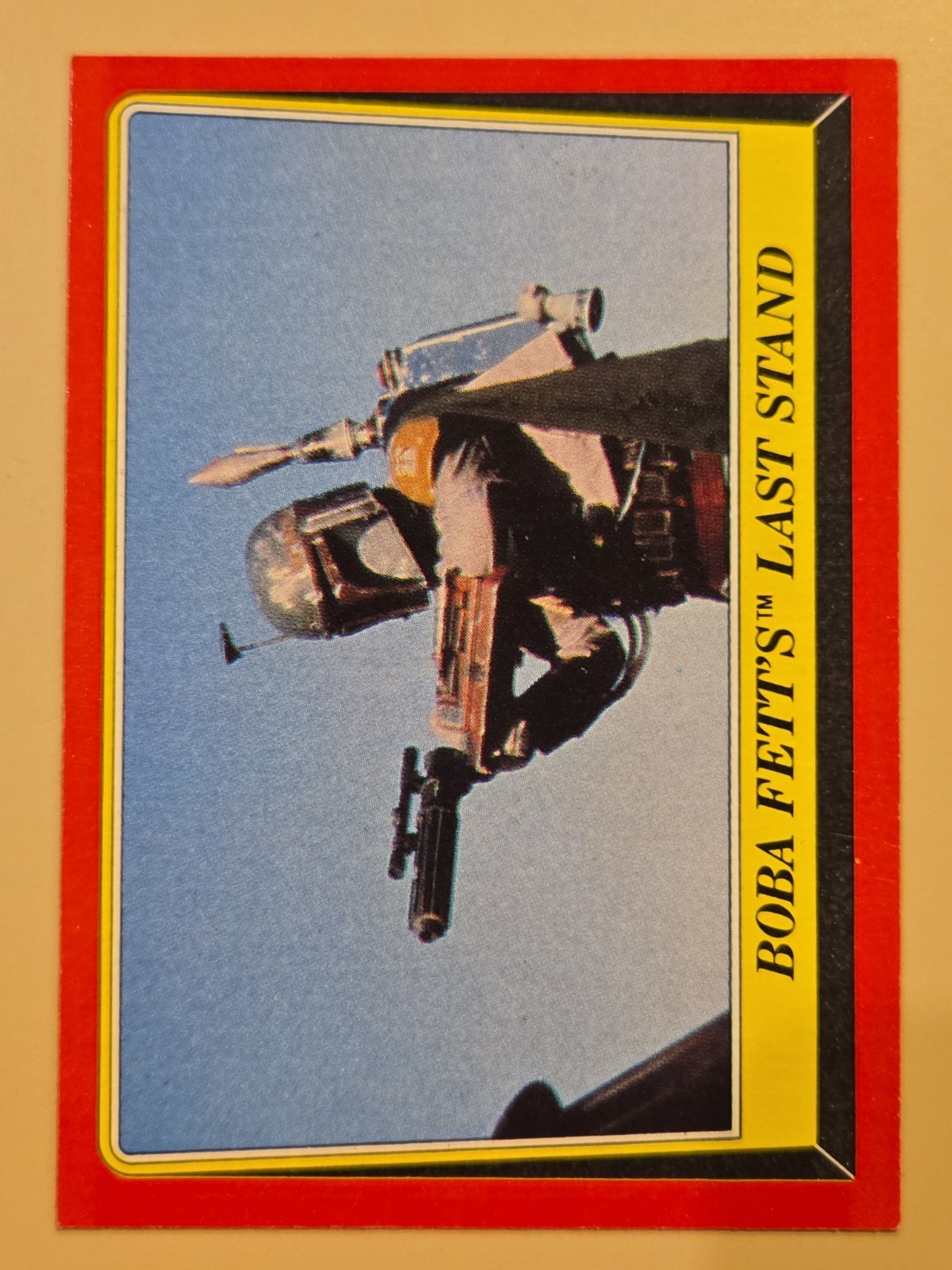 1983 Topps Star Wars Return of the Jedi Boba Fett\'s Last Stand #47 NM Lucasfilm