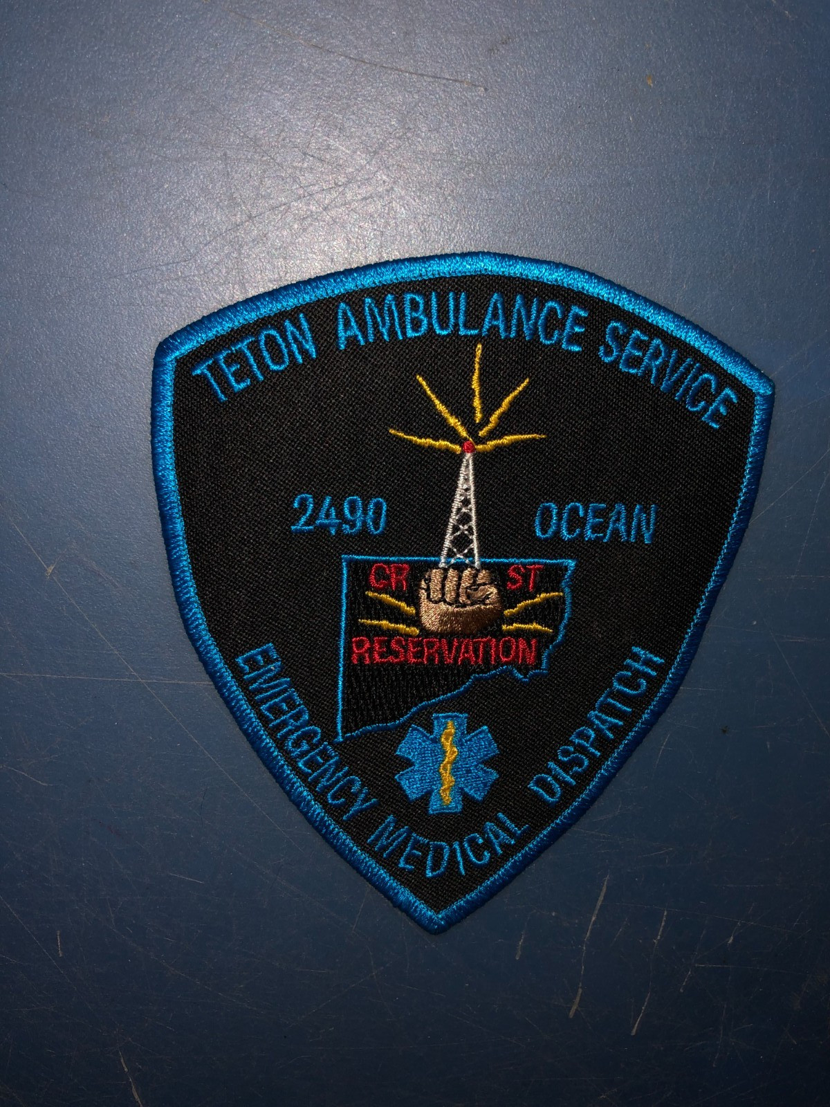 Vintage CHEYENNE RIVER SIOUX Tribe South Dakota TETON Ambulance EMS FIRE Patch