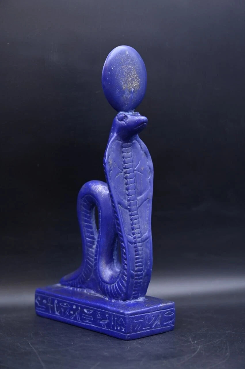 Rare Ancient Egyptian Antiquities Pharaonic Statue of God Uraeus cobra Egypt BC