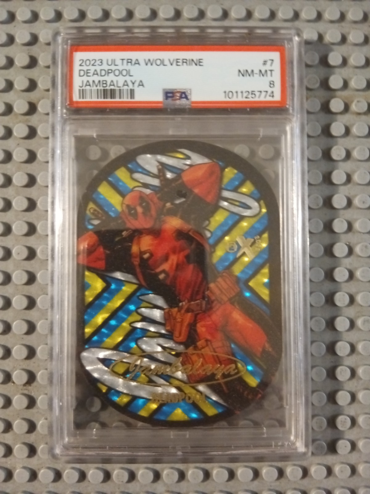 2023 Fleer Ultra Wolverine Jambalaya Deadpool #7 Psa 8