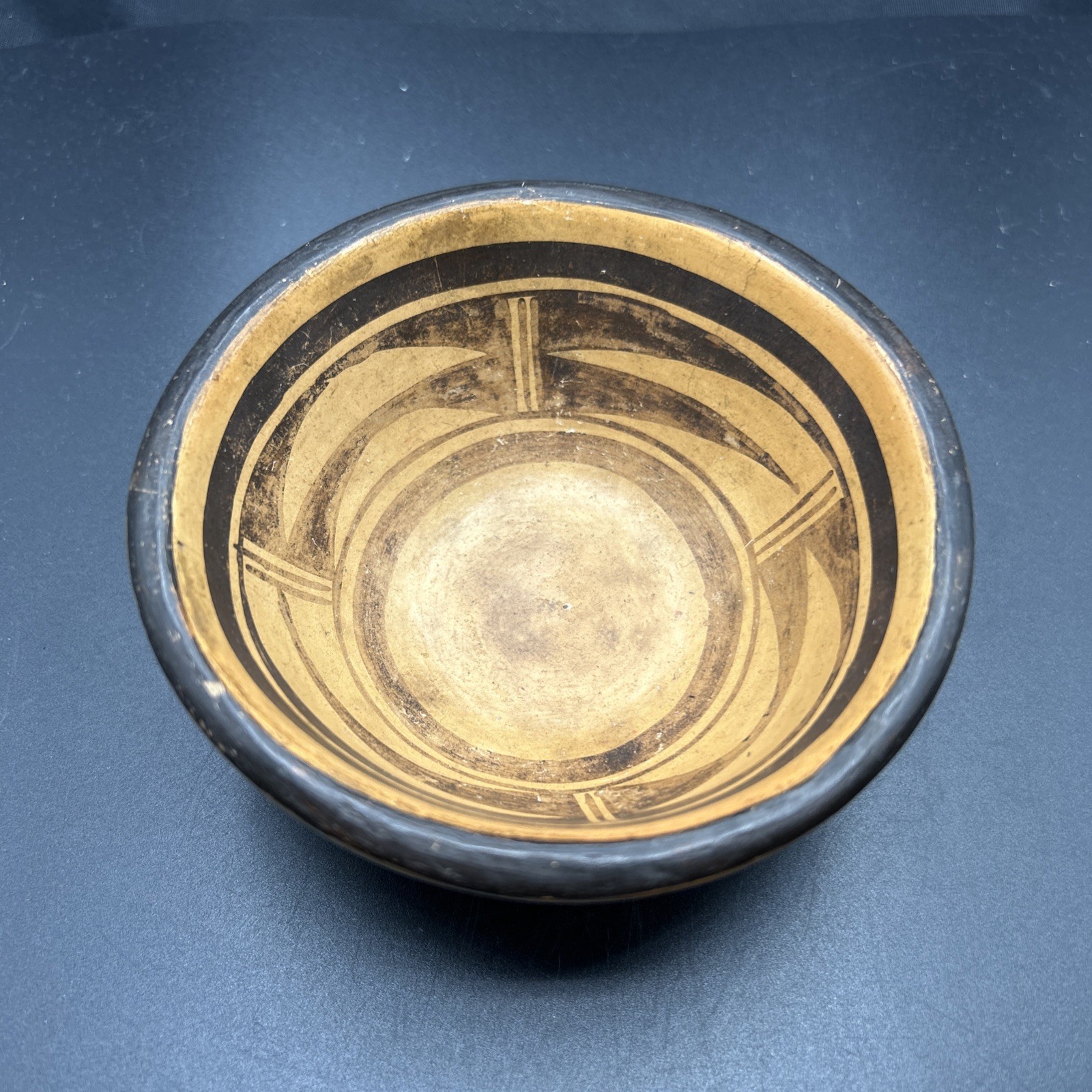 Early Vintage Hopi-Tewa Polychrome Sikyatki Unsigned Pottery Bowl
