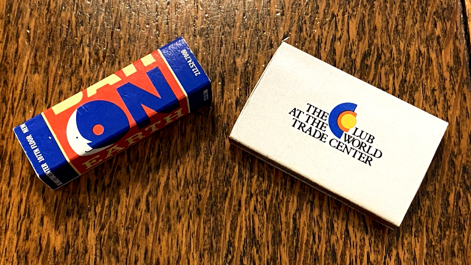 The Greatest Bar On Earth, & The Club at the World Trade Center Matchbook Combo