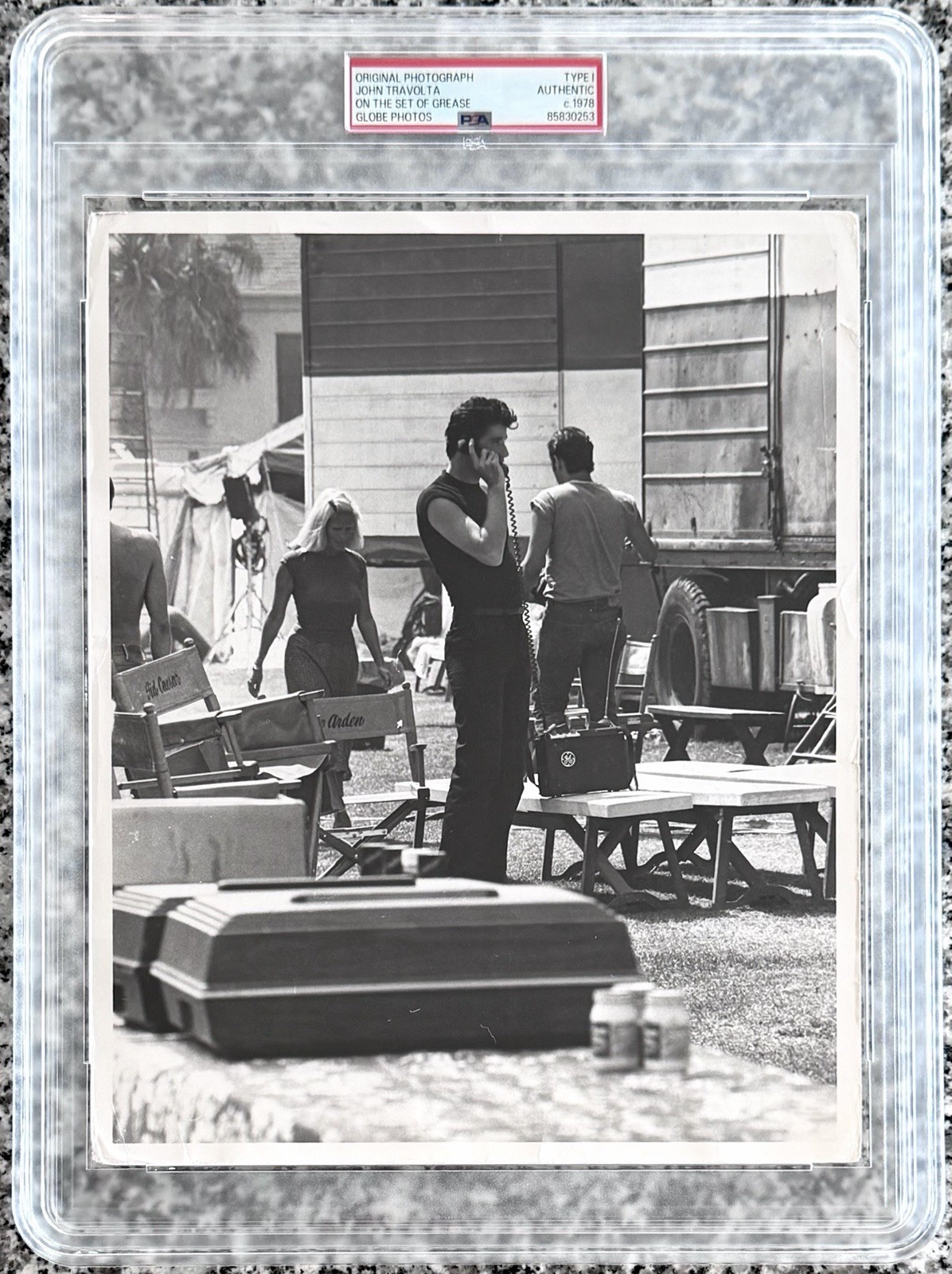 1978 John Travolta “Travolta On The Set Of Grease” PSA Type 1 Original Photo