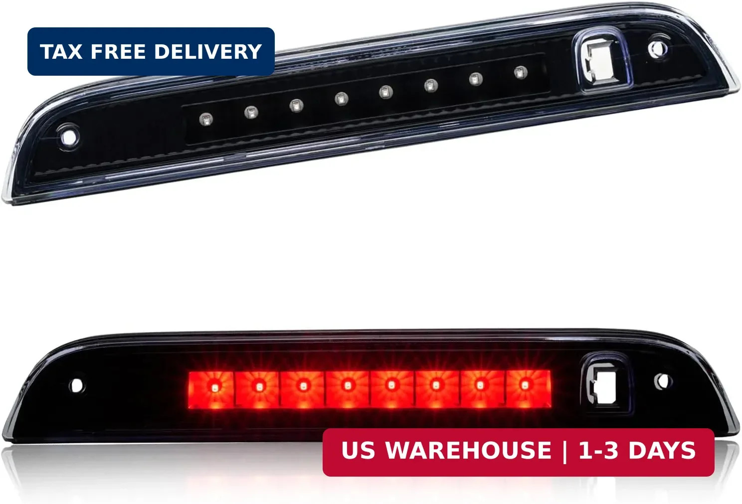 Third 3rd Brake Light LED for 2007-2017 Jeep Patriot, High Mount Rear Brake Ligh
