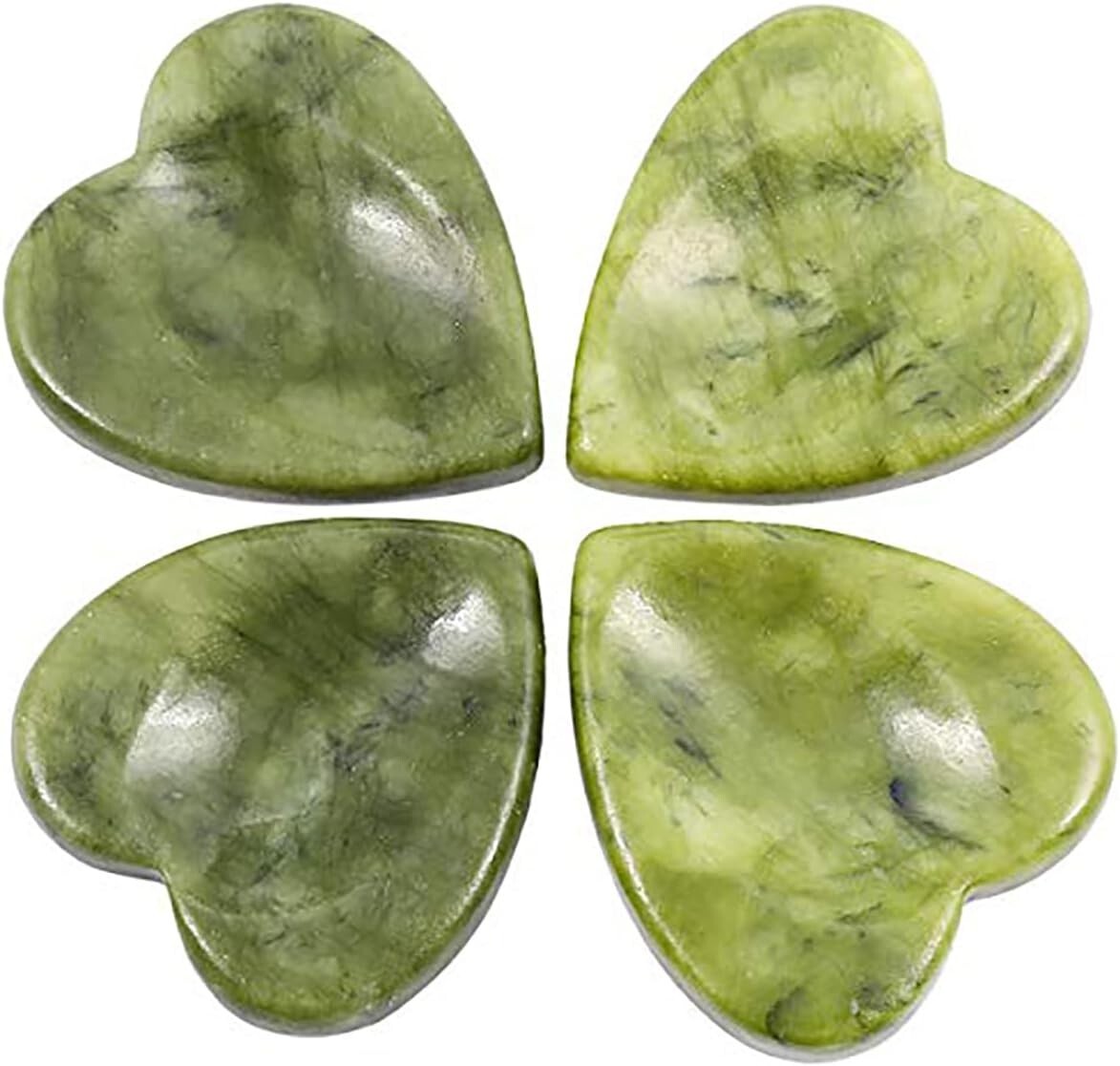 J.C. Walsh and Sons Ltd Connemara Marble Heart Shaped Irish WORRY Stone Set of 4