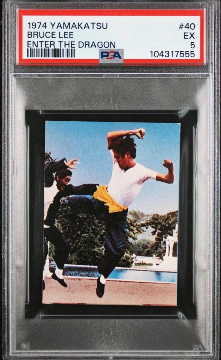 1974 YAMAKATSU ENTER THE DRAGON #40 BRUCE LEE PSA 5
