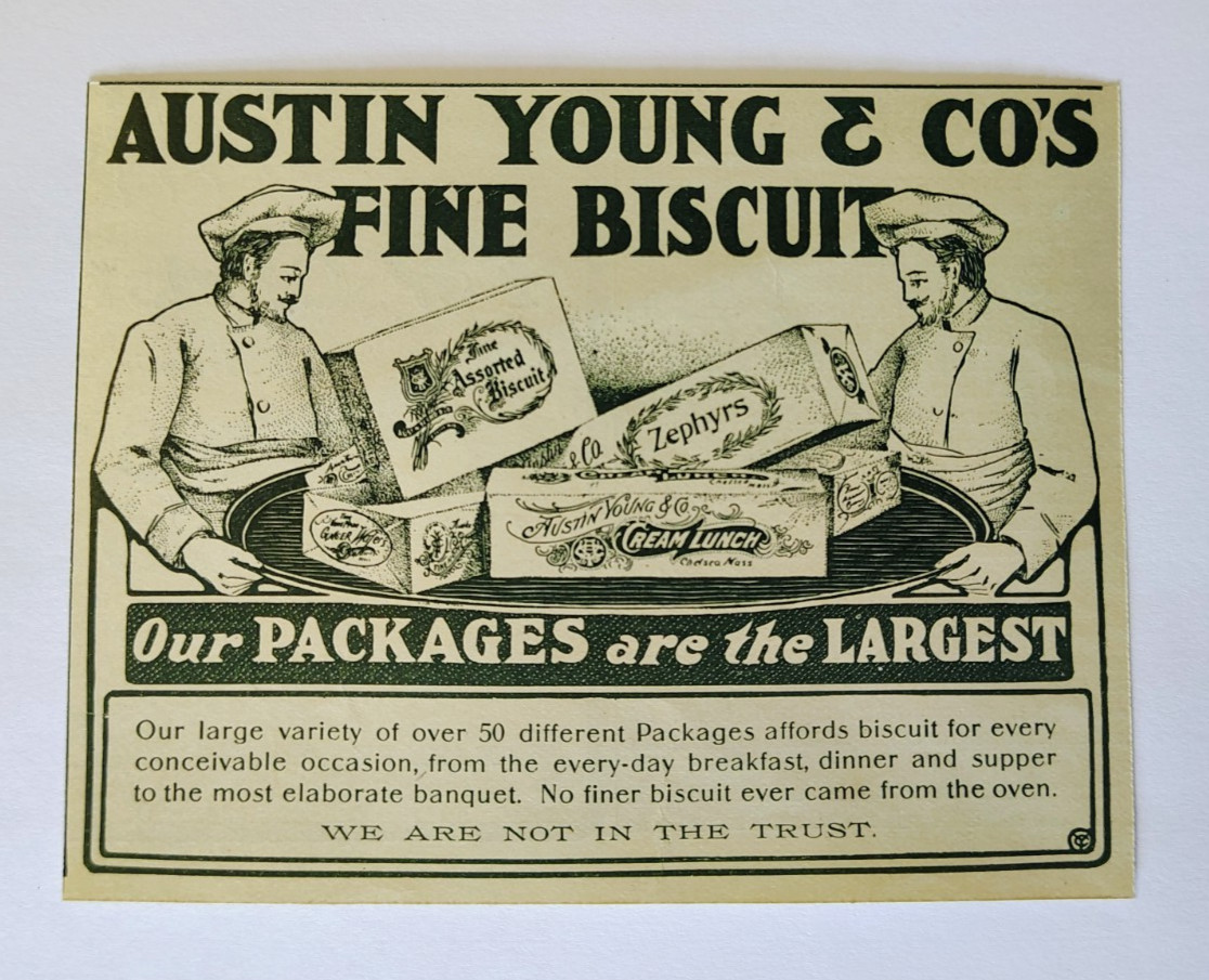 1901 Austin Young & Co's Fine Biscuit Advertisement
