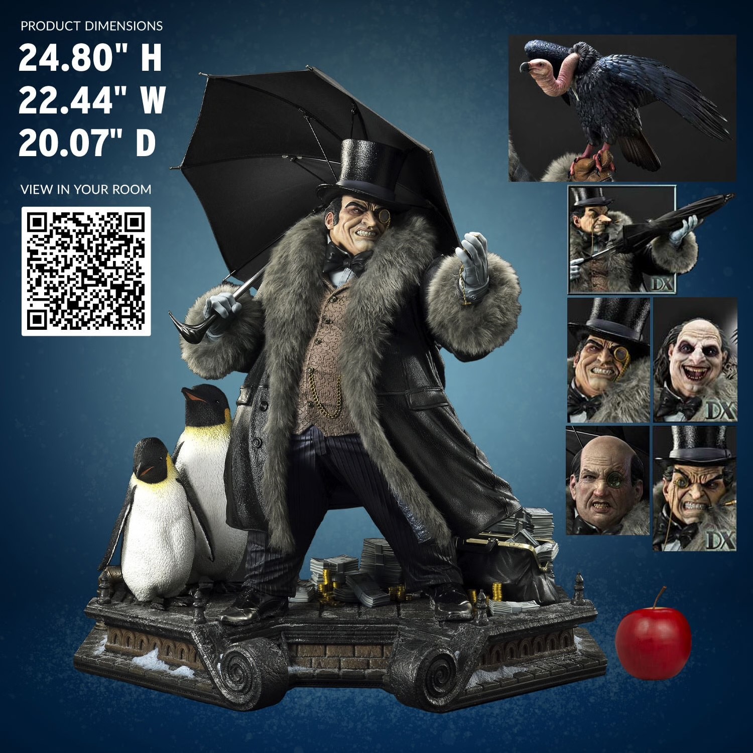 Penguin PRIME 1 STUDIO BATMAN 1/3 SCALE STATUE DELUXE BONUS VERSION SEALED/NEW