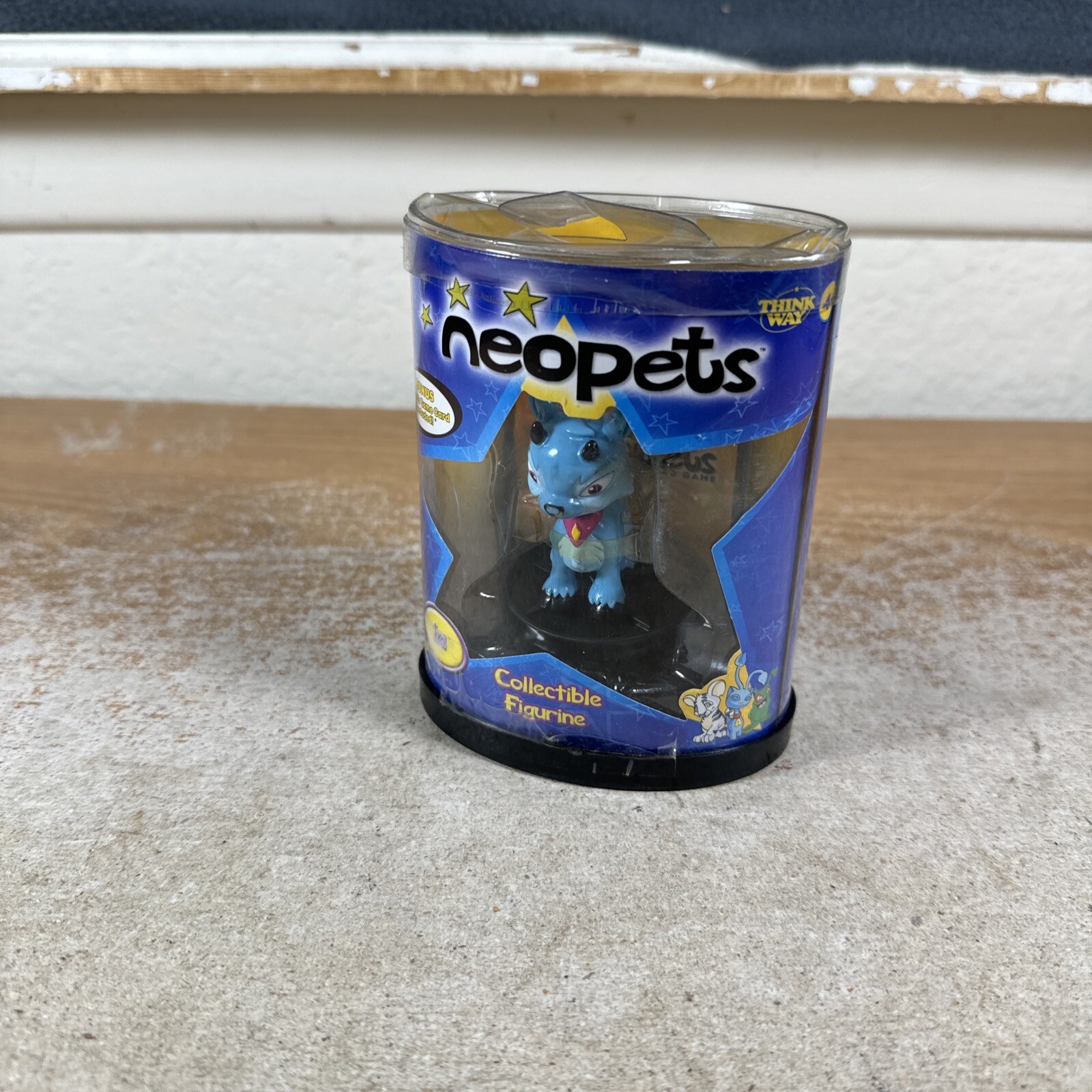 Vintage Neopets Blue Lxi Ixi Collectible Figure NIB Rare 2003 #14009