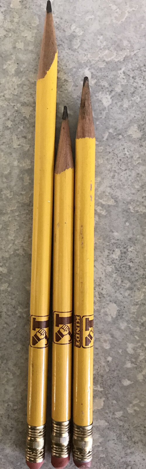 Lot of 3 Vtg Kindt Lumber Advertising Pencils Wisconsin Defunct