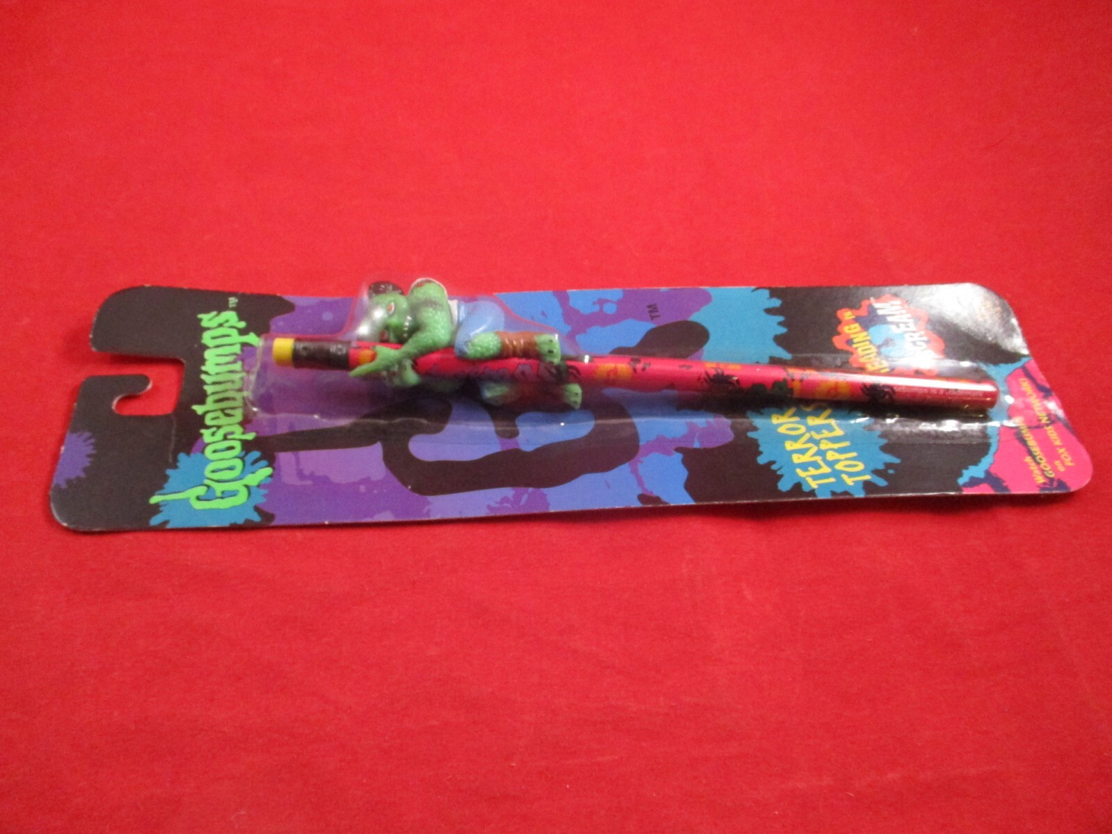 R.L. Stine Goosebumps One Day At Horrorland Terror Toppers Pencil *NEW*