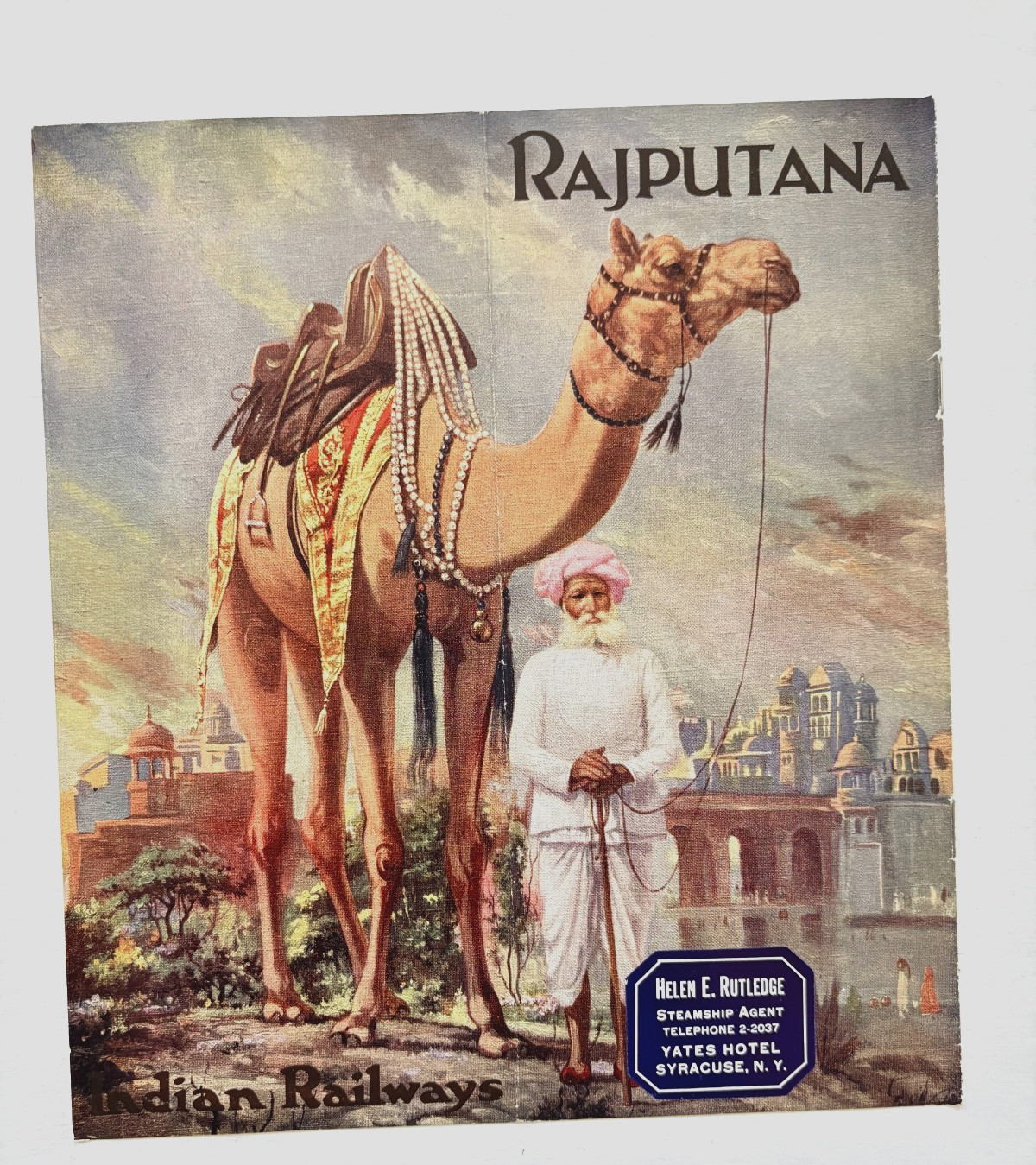 Fantastic 1930's Colorful Cover of Decorated Camel On 