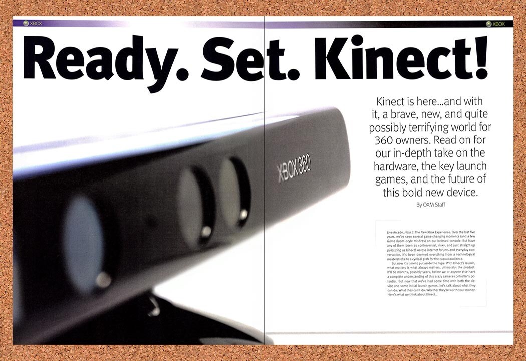2009 Microsoft Xbox Kinect Launch Review Original Ad / Retro Wall Art v2