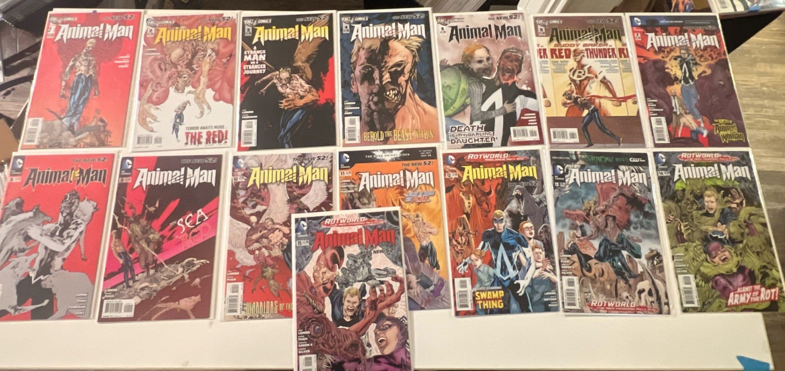 DC Comics Animal Man Vol. 2 #1-15 Straight run - new 52 VF-NM Lot Of 15