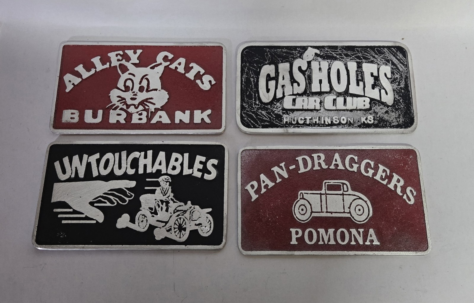 Vintage Cast Aluminum Car Club Plaque