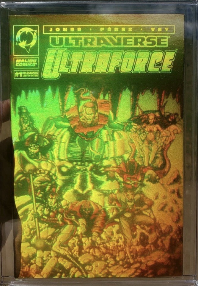MALIBU: ULTRAVERSE ULTRAFORCE #1, RARE GOLD HOLOGRAM VARIANT, 1994