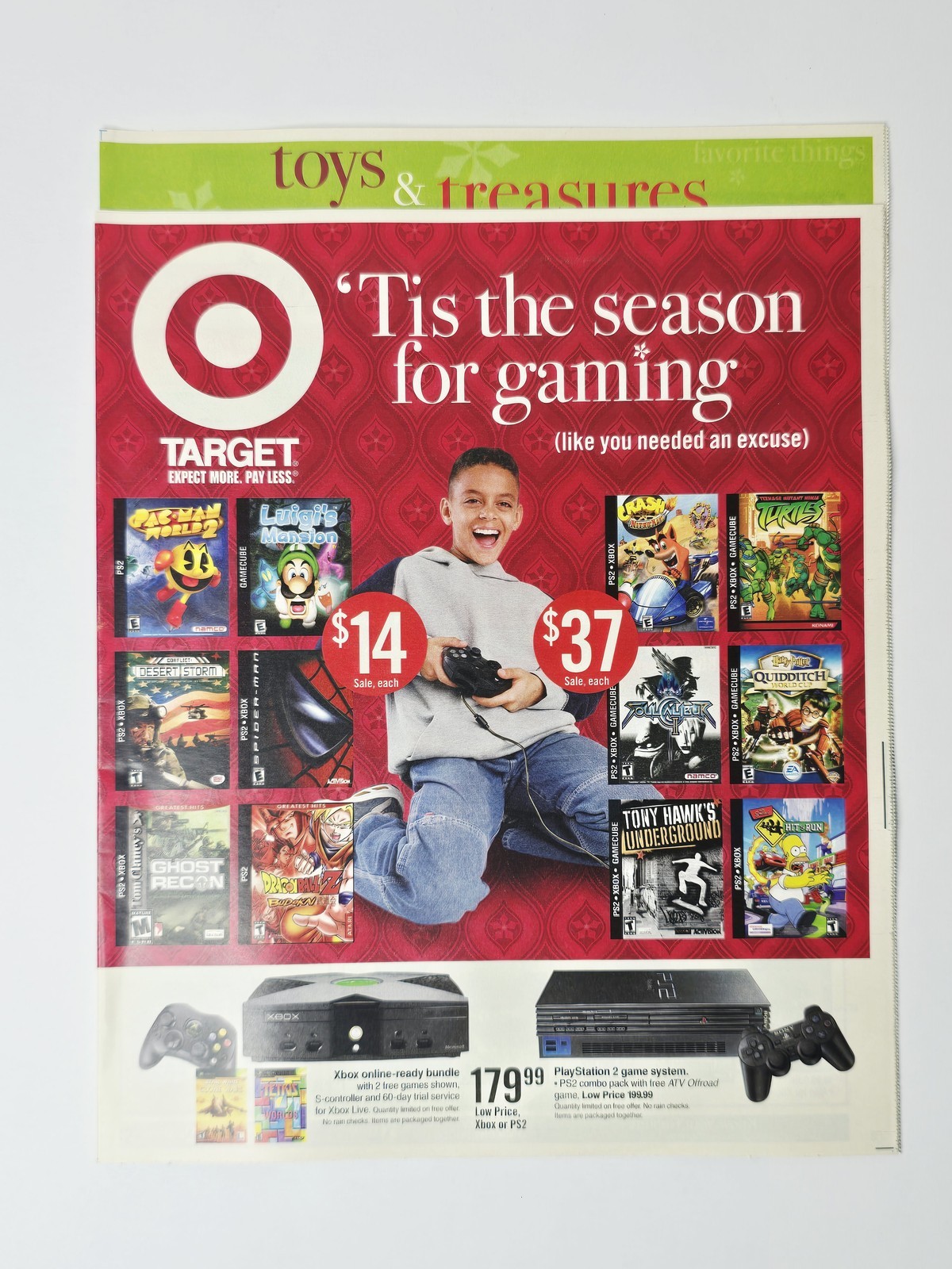 Target 2003 Xbox PlayStation 2 GameCube Holiday Gaming 40 Page Circular Ad