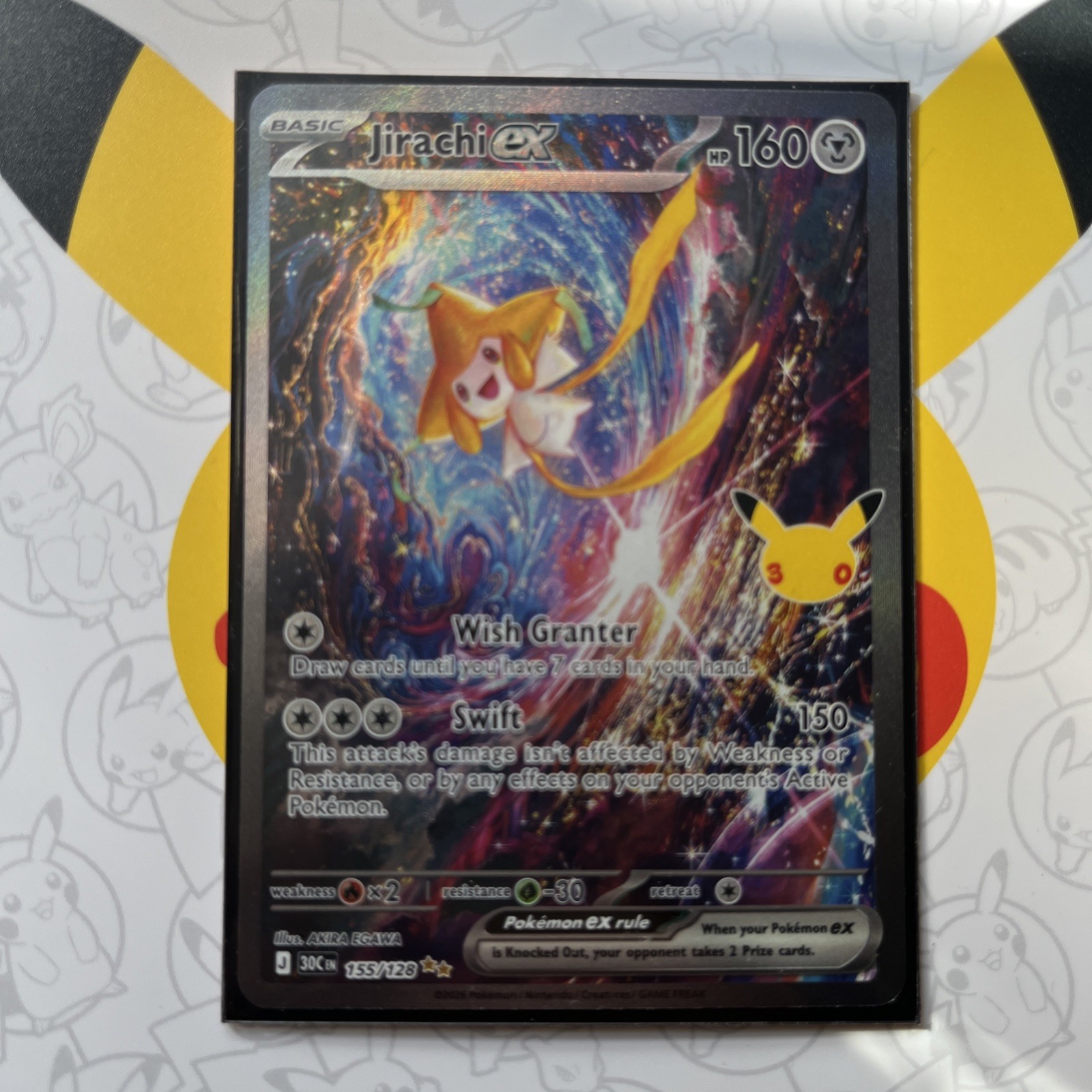 Jirachi EX 155/128 Ancient Origins Full Art Holo Ultra Rare Pokémon TCG