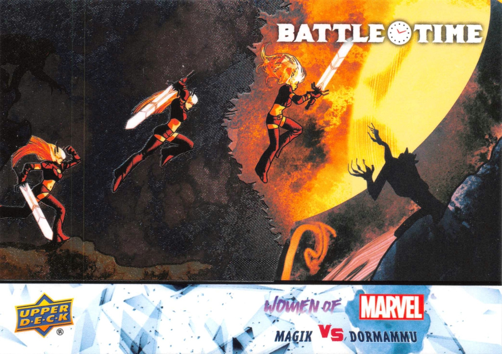 MAGIK vs. DORMAMMU / 2024 (Upper Deck) Women of Marvel BATTLE TIME Insert BT-22