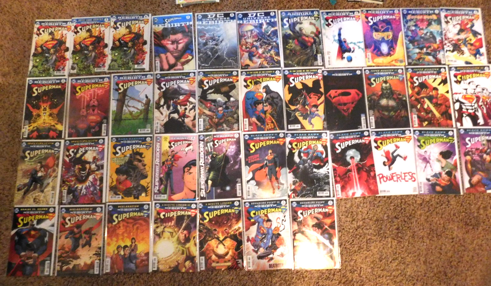 DC UNIVERSE REBIRTH SUPERMAN 1-32 PLUS 1 SPEC. VARIANT  40 BOOKS COMPLETE RUN