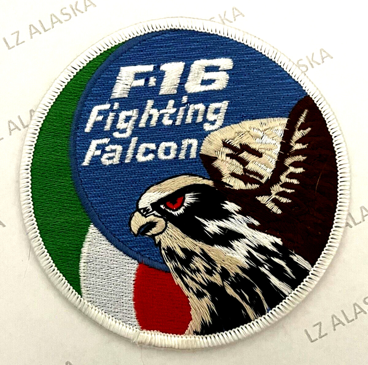ITALIAN AIR FORCE F-16 FIGHTING FALCON FLAG SWIRL PATCH FN2